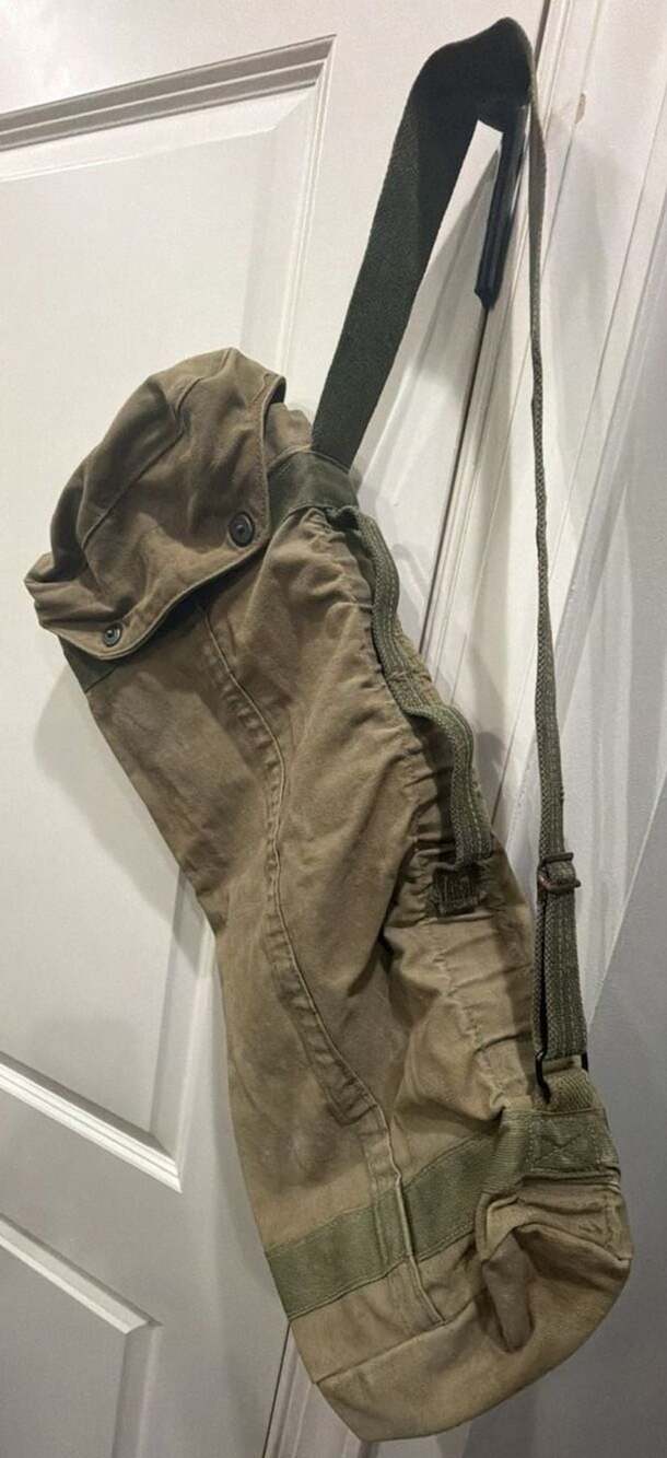 Military Surplus Canvas Field Bag Olive Drab Shoulder Bag
